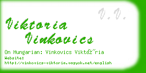 viktoria vinkovics business card